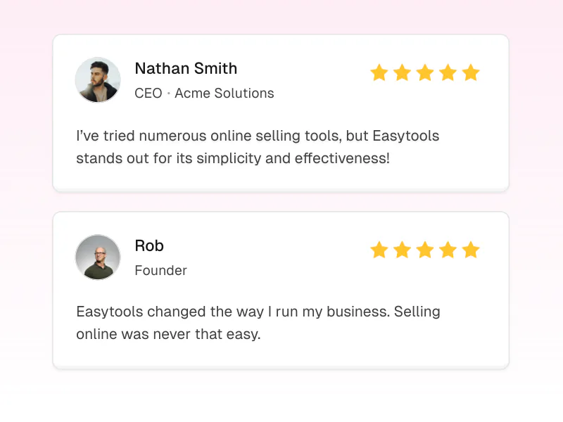 Collect and share testimonials